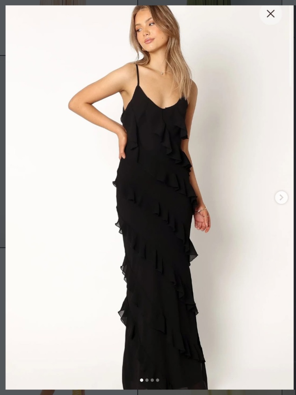 Petal and Pup Ciao Ruffles Maxi Dress